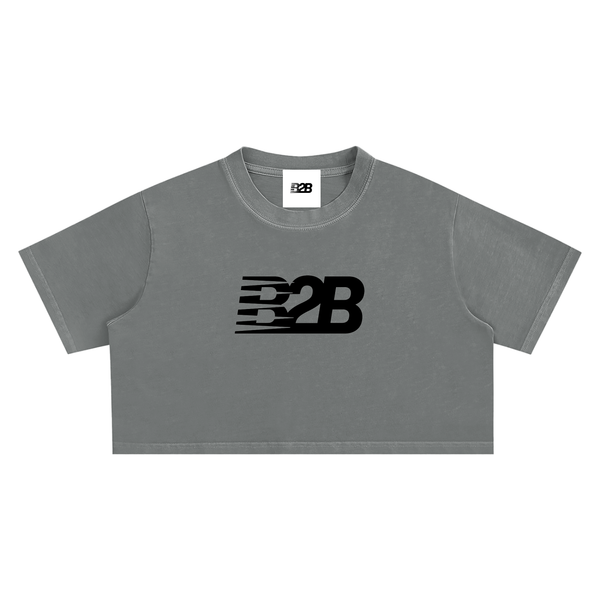 Womens Snow Washed Crop Top