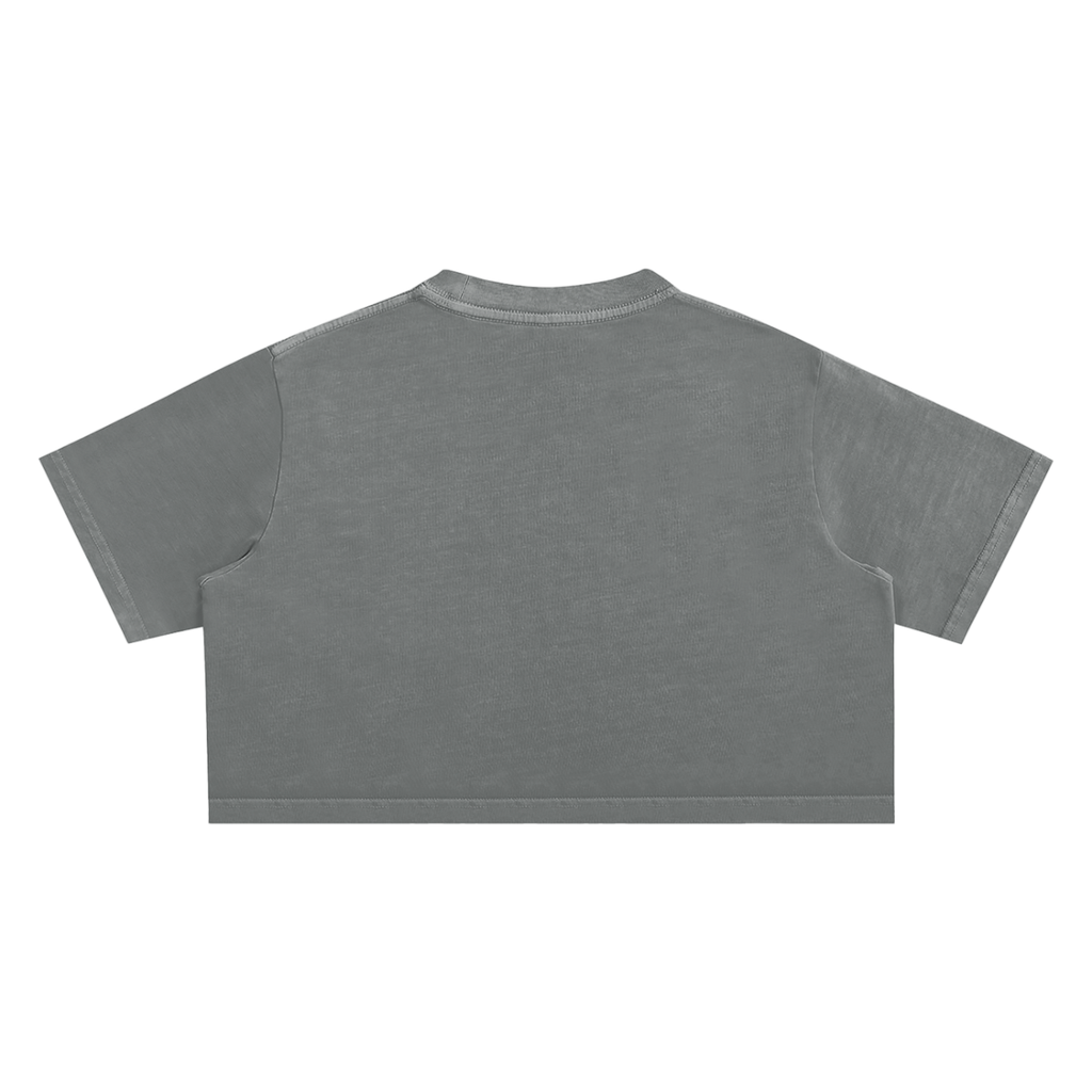 Womens Snow Washed Crop Top